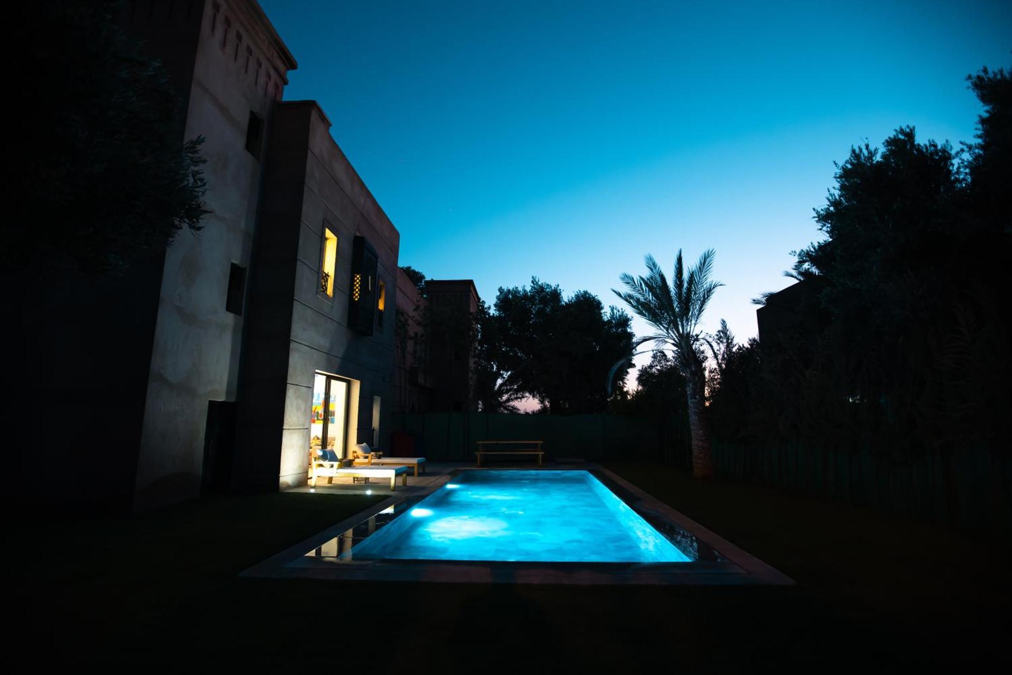 Villa Oasis Private Pool Secure Complex Marrakesh Esterno foto
